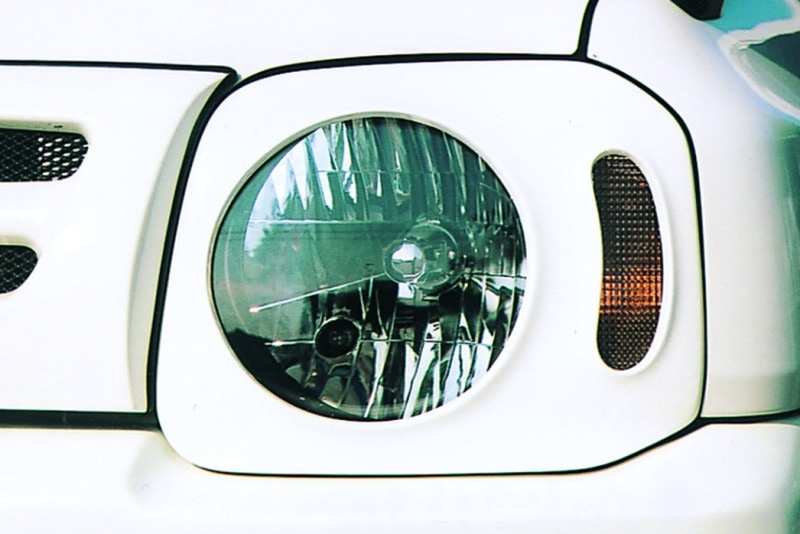 ジムニー ライト ヘッドライトカバー 左右セット 黒ゲル JB23 タニグチ