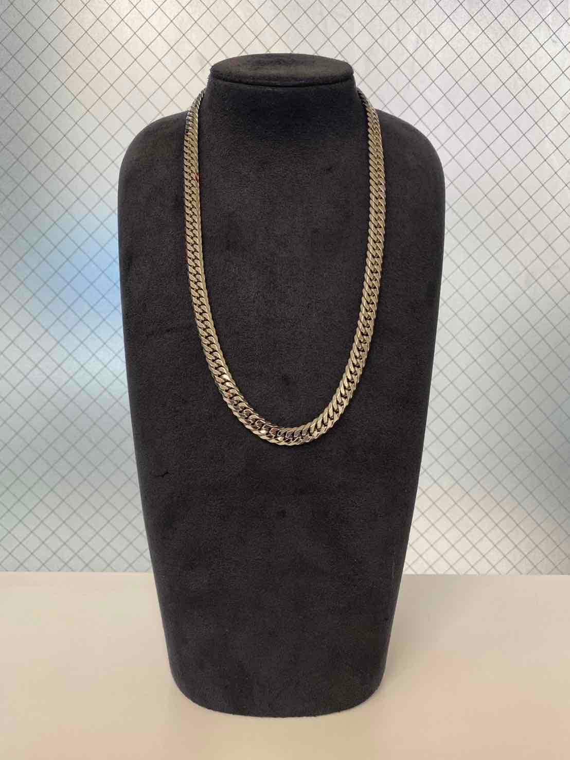 プラチナ850 喜平ネックレス Pt850 6面カットダブル 200g 50-60cm