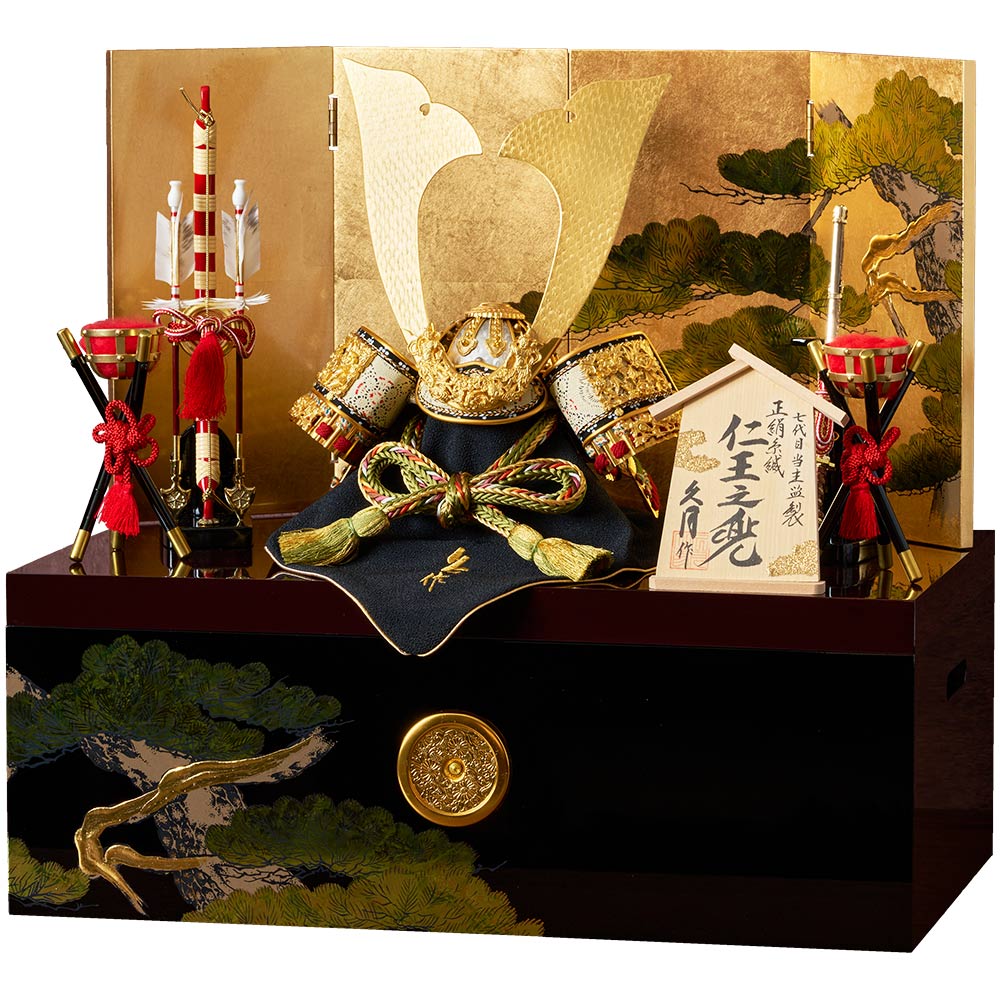 獅狛之兜収納飾り 71GC-11B | 収納飾り | 【公式】 人形の久月