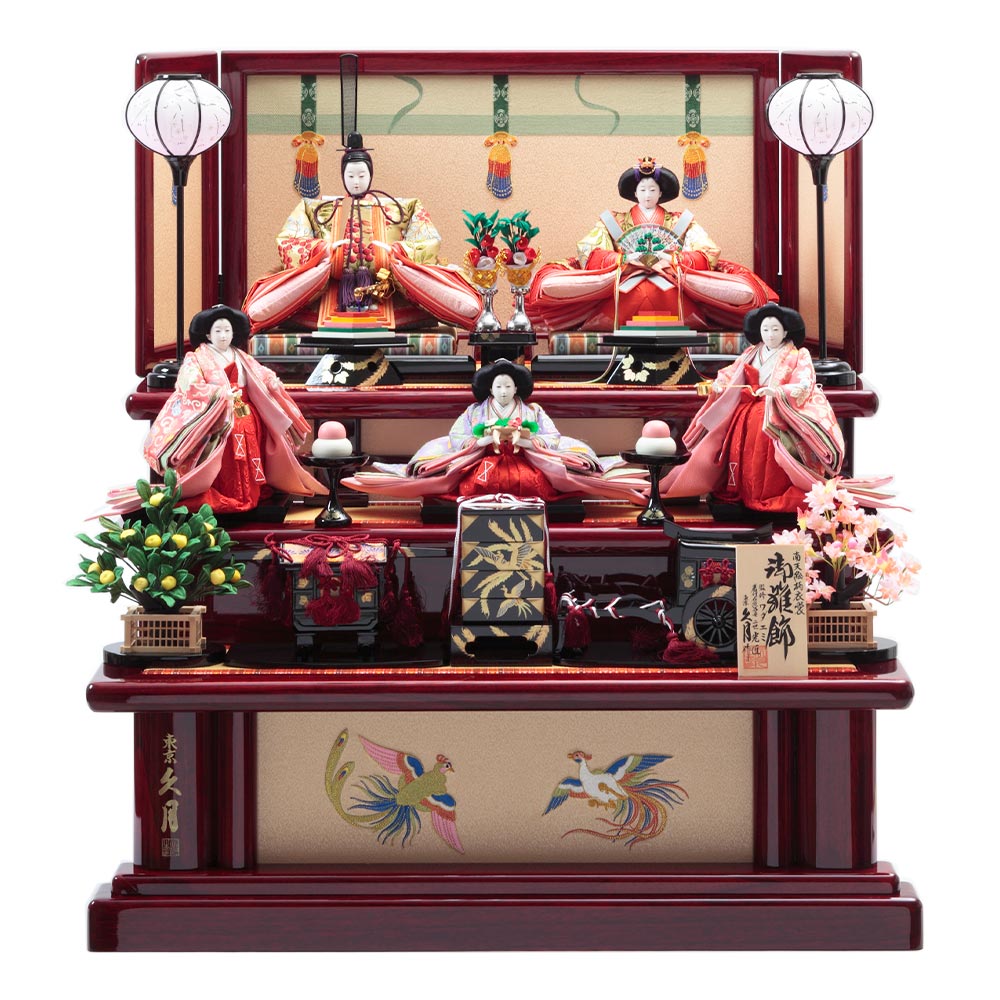 ワダエミ監修 木製三段 親王官女飾り 73HR-G14 | 段飾り | 【公式