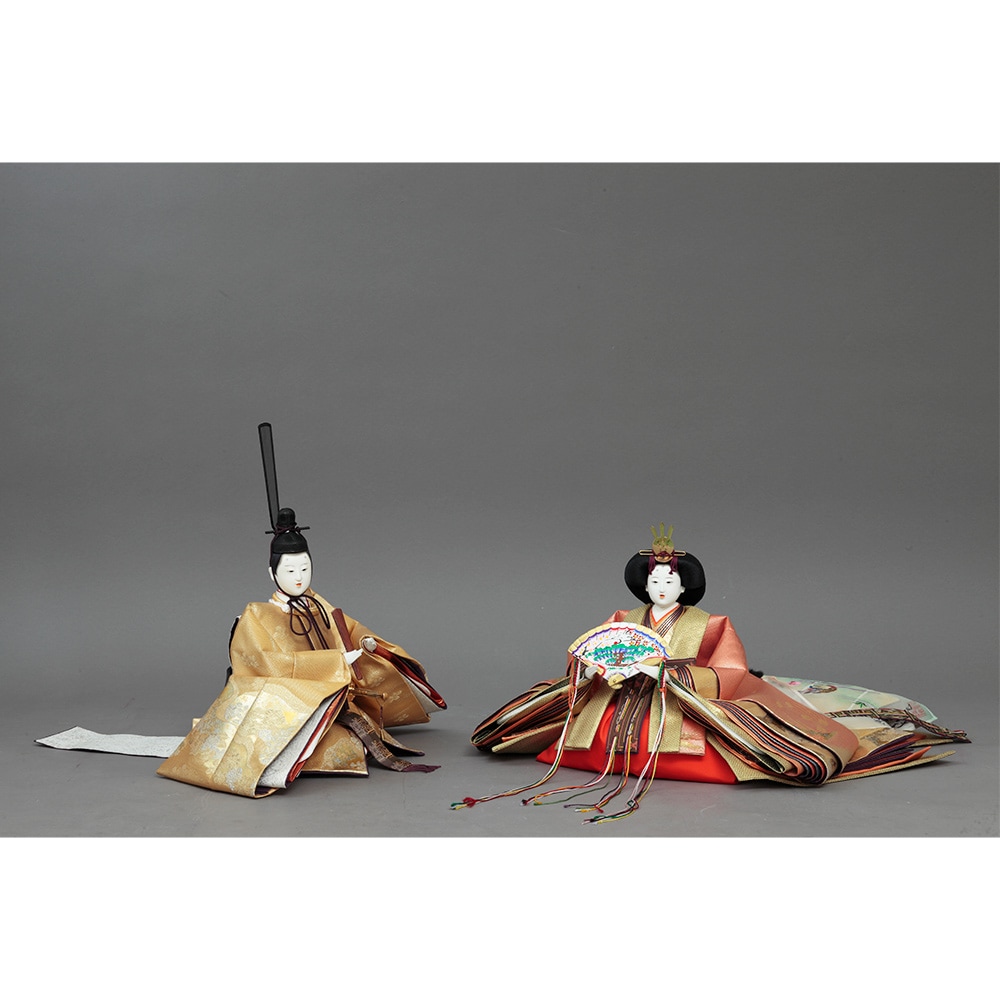 京都雛の会 平安桂甫作 毛氈七段 十五人飾り 4HR-D29 | 段飾り