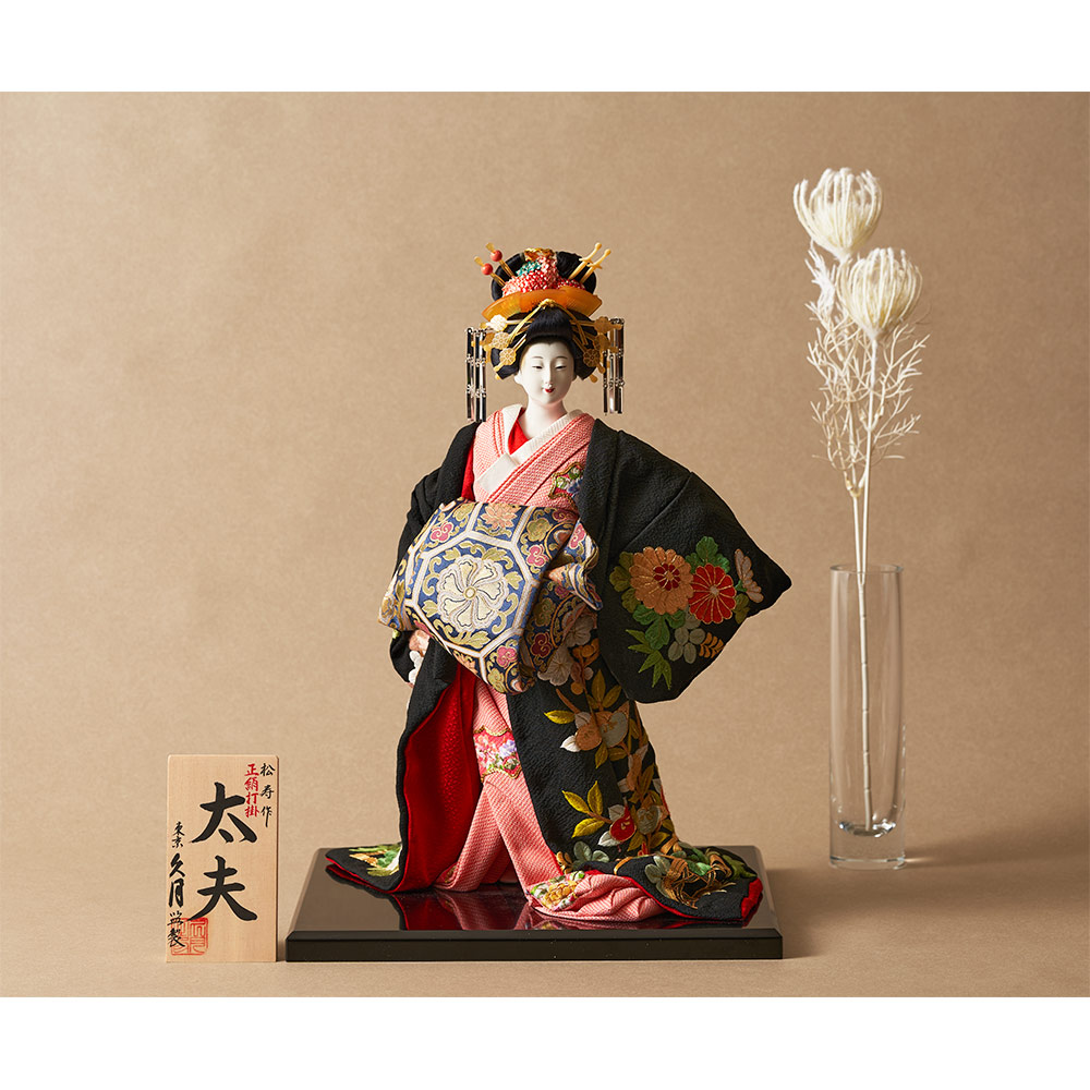 松寿作 尾山人形 「太夫」 正絹打掛 京頭 F300-1-Z-US-S | 尾山人形