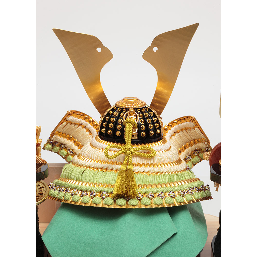 兜ケース飾り 銘木シリーズ 檜 アクリルケース オルゴール付 3G-C50-Z