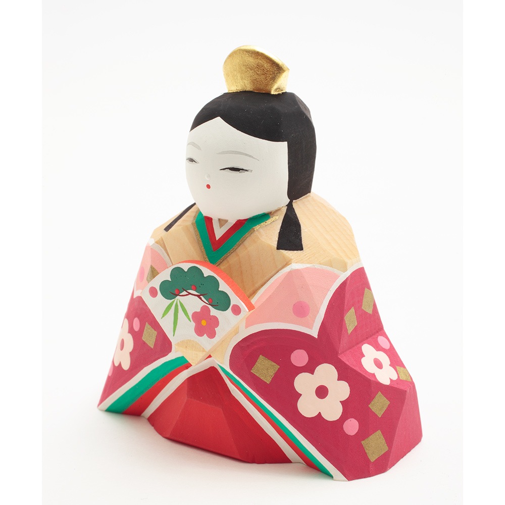 南雲作 伊予一刀彫 さくら雛十人飾り 4H-I8 | 一刀彫（雛） | 【公式