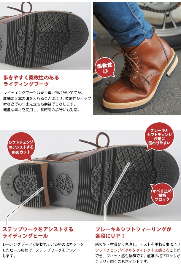 送料無料】 WILDWING ワイルドウイング ライディングブーツ スワロー