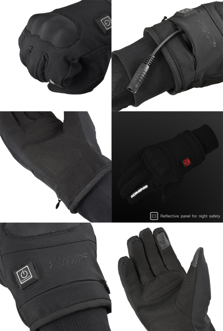 KOMINE(コミネ)12VプロテクトE-グローブ EK-216 バイク用電熱グローブ