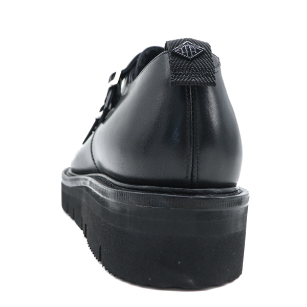 ダブルエイチ レザーシューズ メンズ EXゴアバーンレザー ダブルモンク