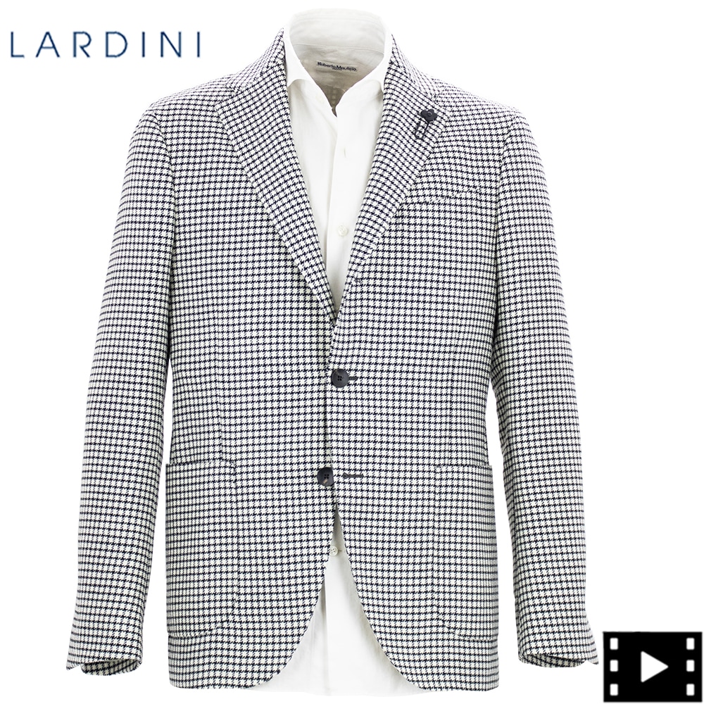 セール】ラルディーニ ジャケット メンズ ヴァージンウール チドリ柄