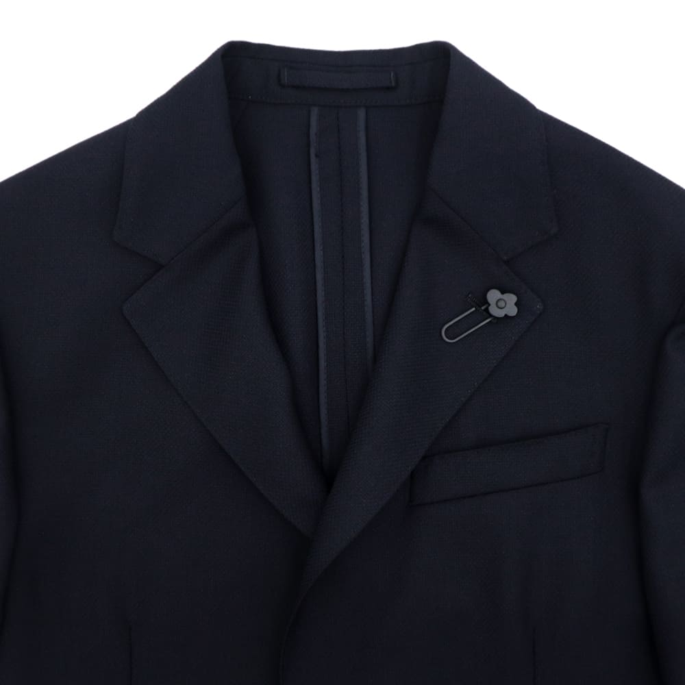 ラルディーニ ジャケット メンズ ポリエステルウール ホップサック 2B