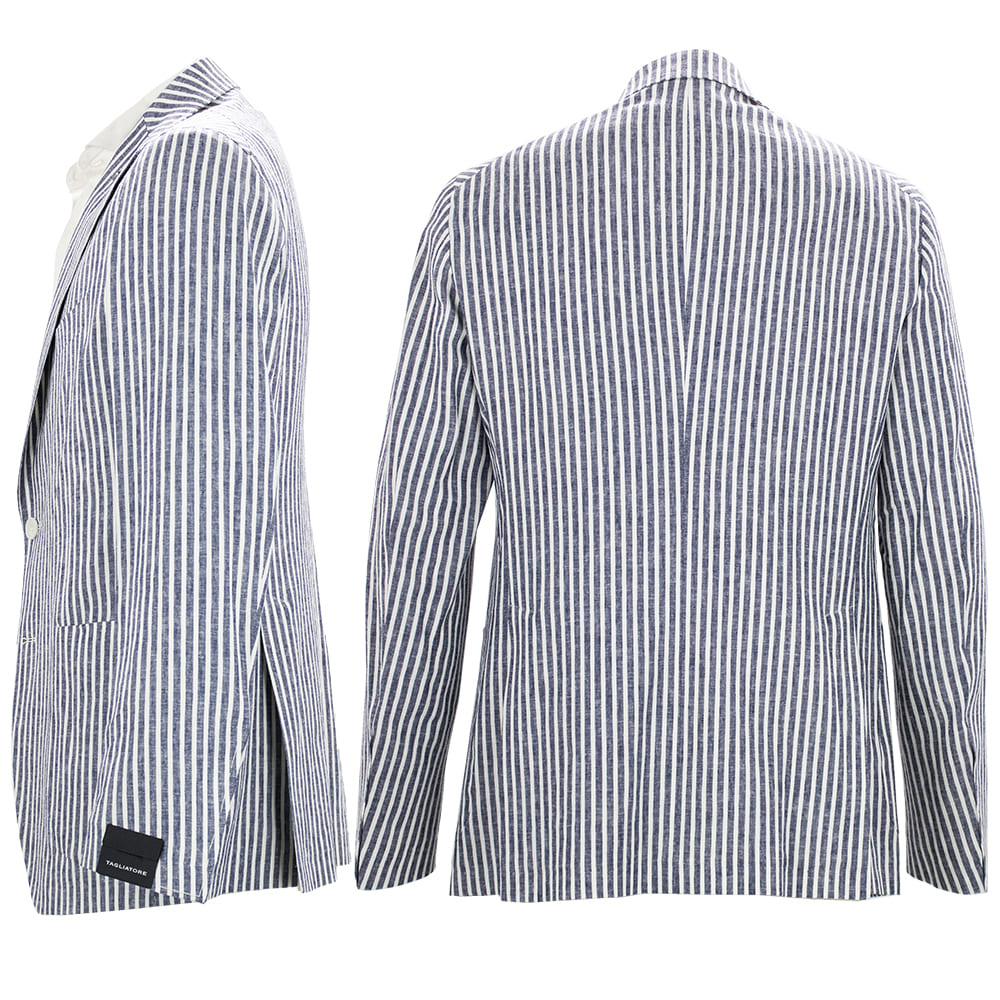 タリアトーレ ジャケット メンズ ダカール リネン ロンドンストライプ