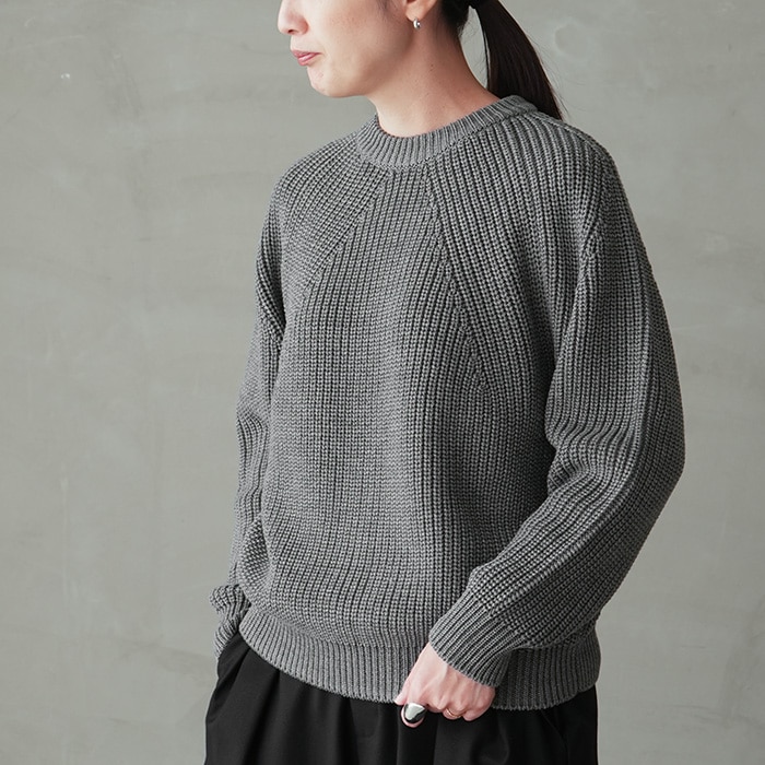 30%OFF】(bn-25fl-030)/ BATONER(バトナー) / SIGNATURE CREW NECK
