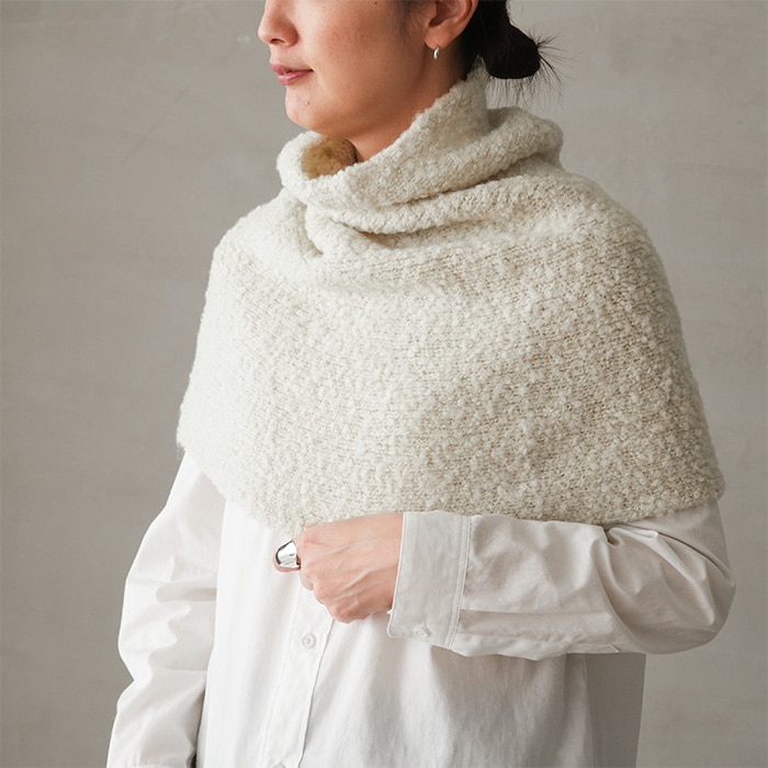 e253g182) / evam eva (エヴァムエヴァ) / alpaca wool snood(アルパカ
