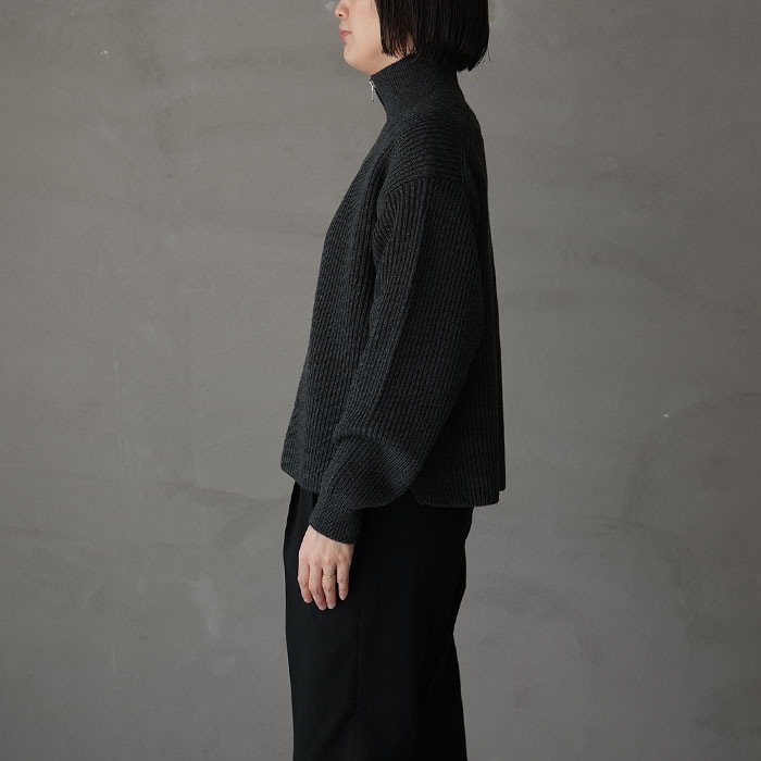 bn-24fl-031） / BATONER(バトナー) / SOLID WOOL DRIVER'S KNIT
