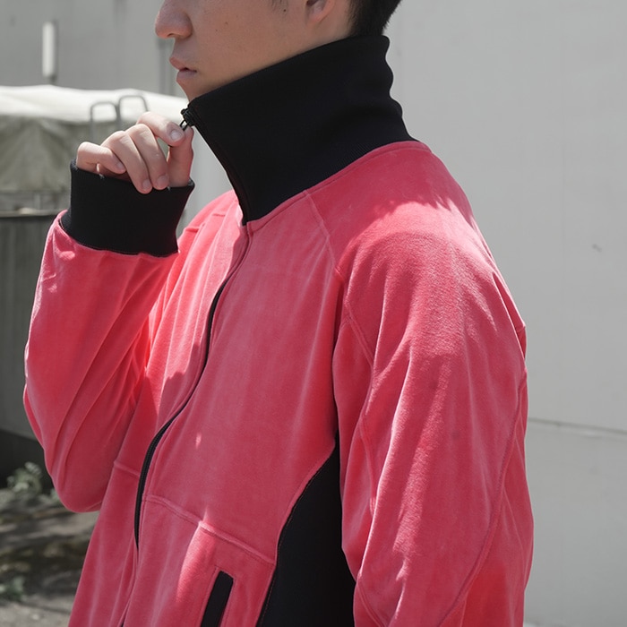 □(anc-ct70) / ANCELLM (アンセルム) / VELOUR SWITCHING JACKET
