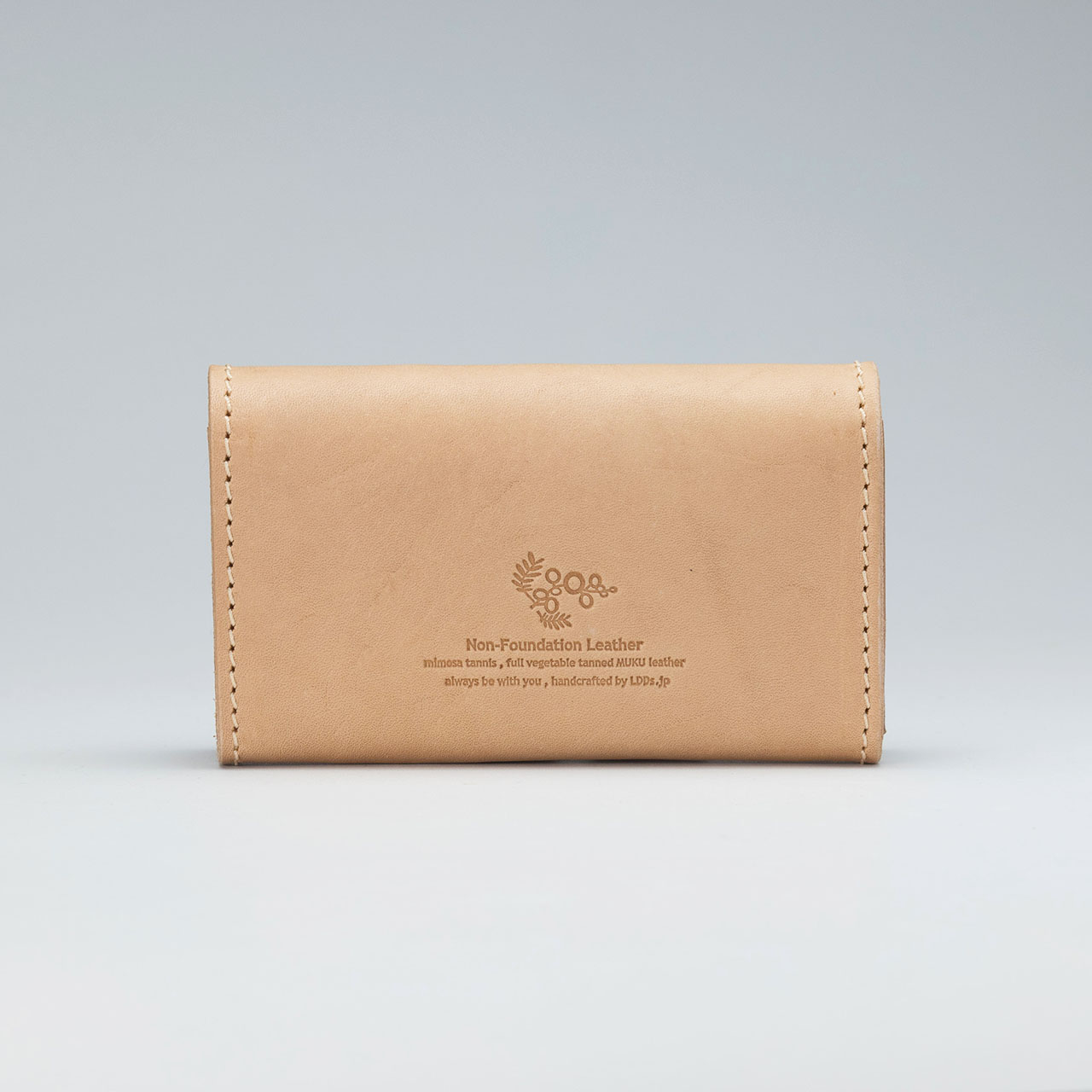 本ヌメ革 牛革 名刺入れ 2部屋仕立て 】 ラウンド名刺入れ ／ 中仕切り