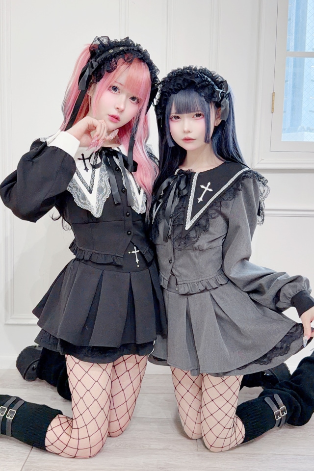 MA*RS】【2点SET】クロス刺繍短丈セットアップ - ブラック size-F