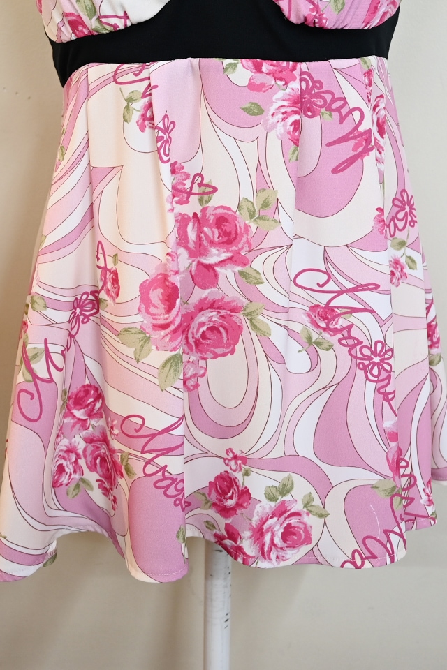 MA*RS】【通販限定販売】幾何学バラ柄キャミソール - ピンク size-F