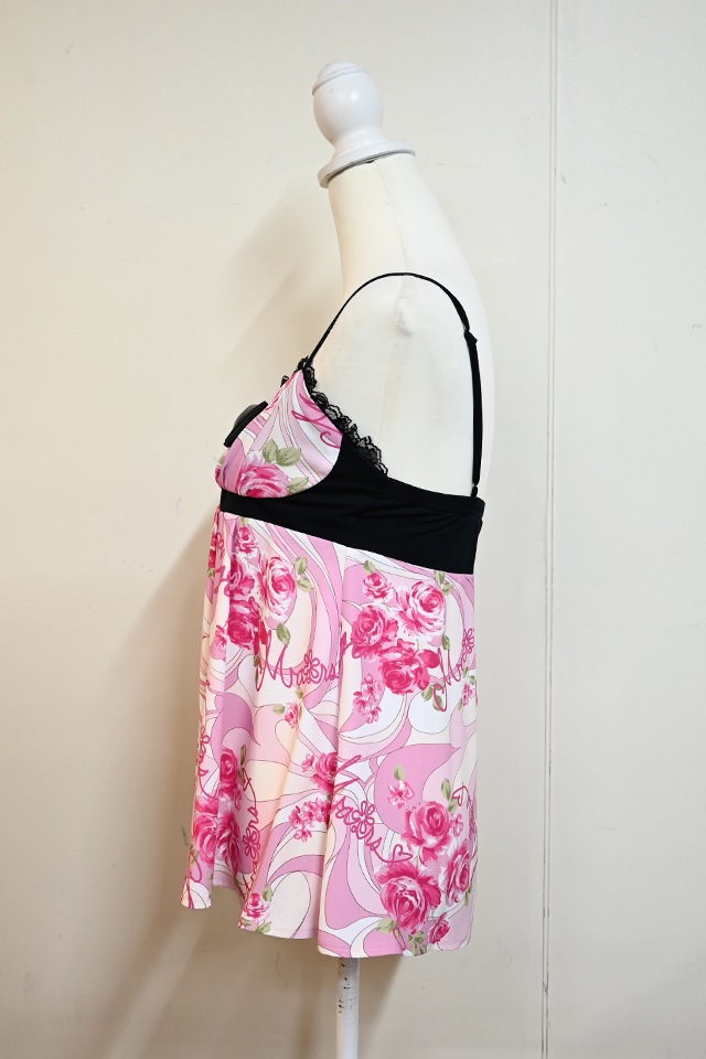 MA*RS】【通販限定販売】幾何学バラ柄キャミソール - ピンク size-F