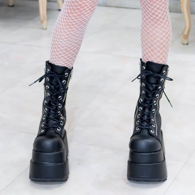 BEAR-265 ダブルサイドジップ厚底ブーツ／ DEMONIA(デモニア)｜LISTEN