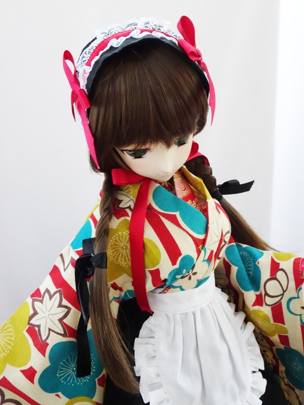 9インチ＊ドールウィッグ＊DD/MDD/SD】まじめなみつあみ | ドール