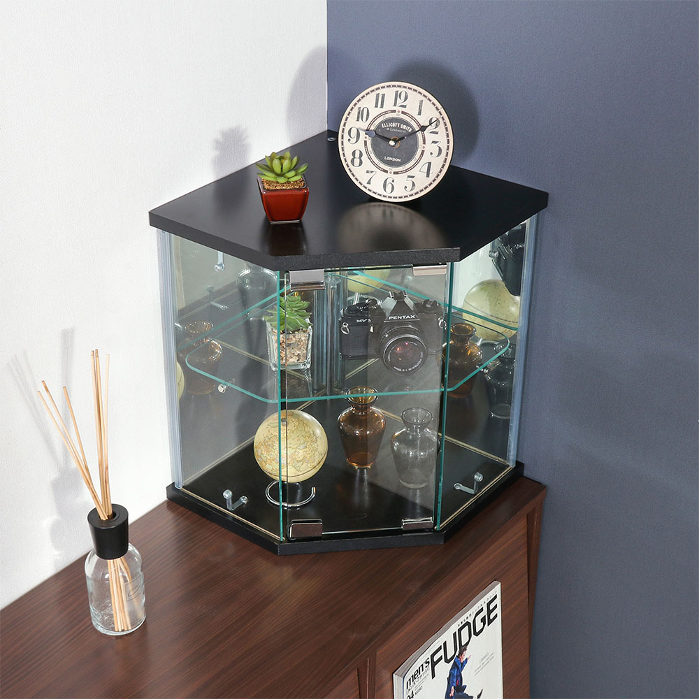 卓上ガラスコレクションケース コーナー ディスプレイケース ショー