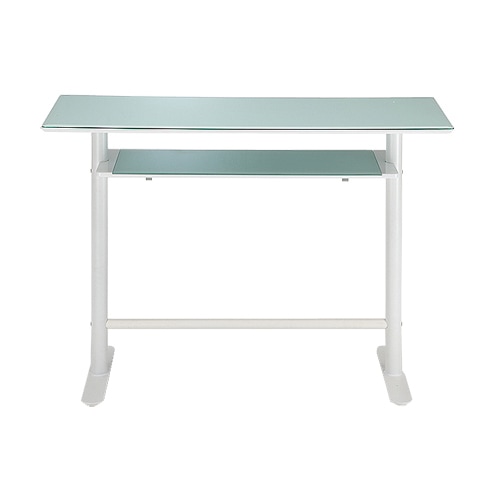 カウンターテーブル ガラス 幅1200mm ハイテーブル 机 ホワイト