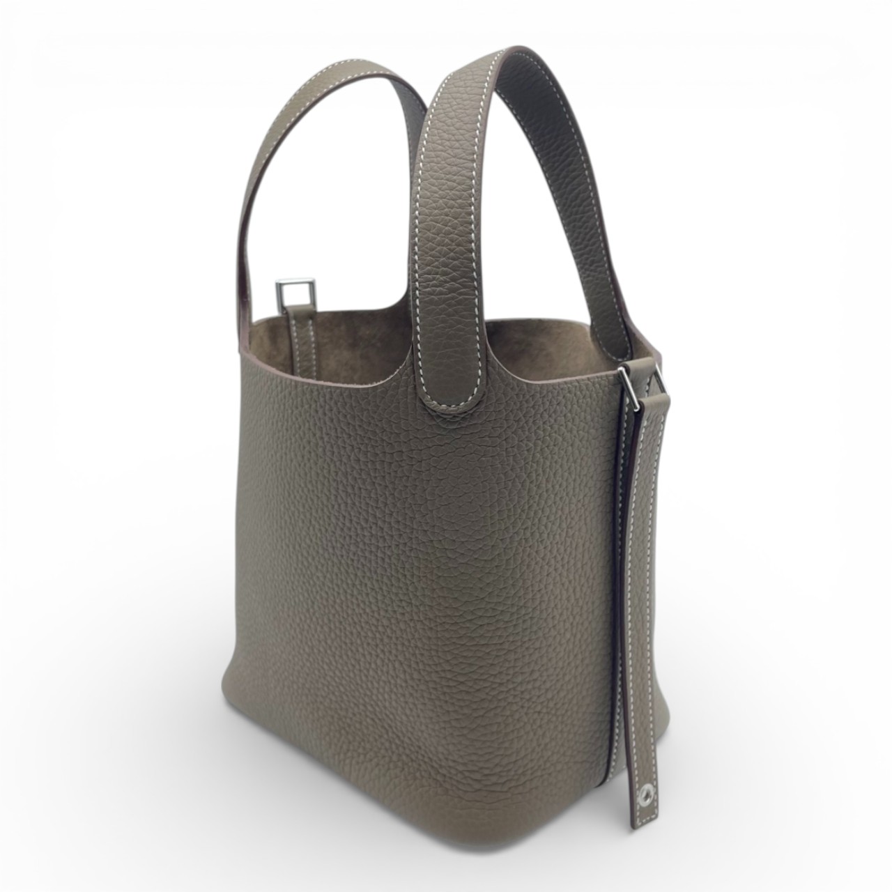 エルメス ピコタンロック PM エトゥープ トリヨンクレマンス シルバー