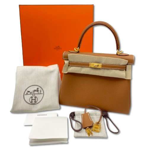 現金特価】エルメス ケリー 25 ゴールド トゴ マットゴールド金具 W