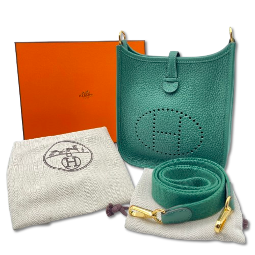 エルメス ミニエヴリン TPM ダークグリーン トリヨンクレマンス