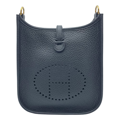 エルメス ミニエヴリン TPM トゴ ノワール ゴールド金具 W刻印