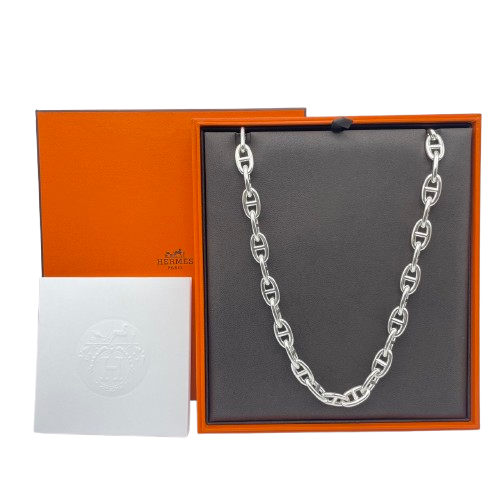 エルメス シェーヌ・ダンクル ネックレス GM シルバー925 29コマ
