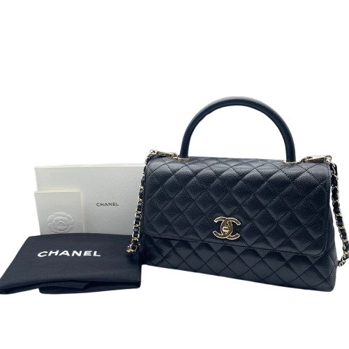 シャネル ココハンドル 29 ブラック キャビアスキン - ブランド品専門