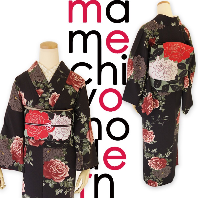 受注会23日まで】名古屋帯 博多織 薔薇