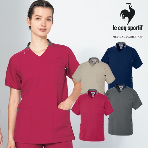 スクラブ 白衣 メンズ レディース 男女兼用 ユニセックス ルコック