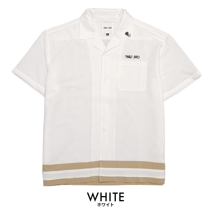 麻雀オープンカラーシャツ トップス｜皇治プロデュースブランドMADBRO