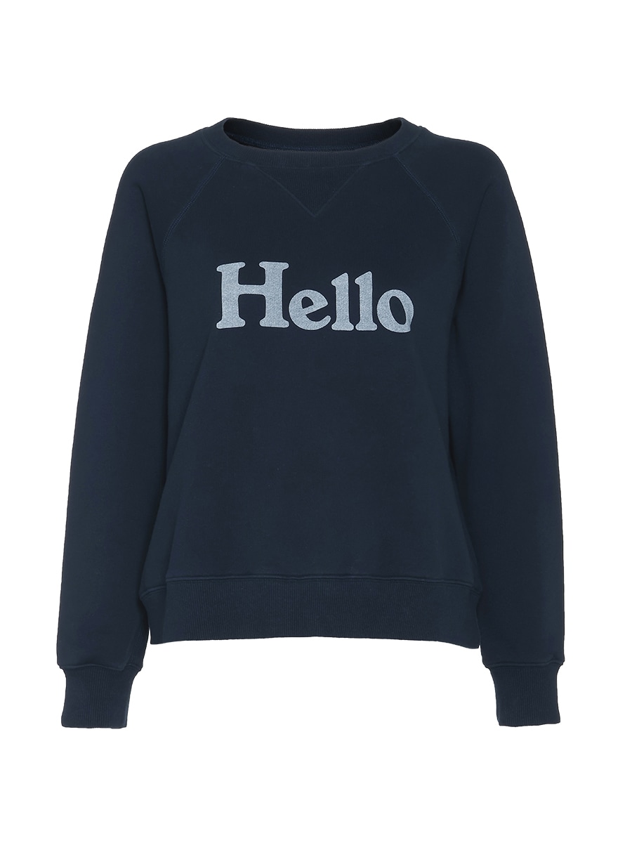 HELLO SWEAT L/S URAKE DYED | CUT&SEWN | MADISONBLUE
