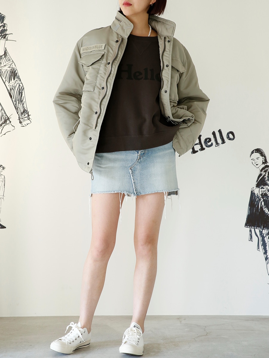 HELLO SWEAT L/S URAKE DYED | 2024FW | MADISONBLUE