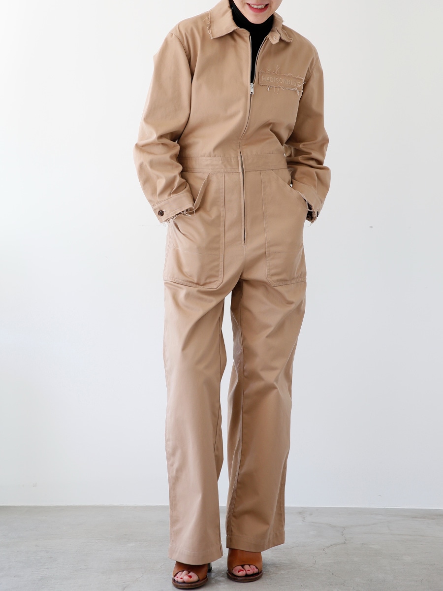 ZIP UP JUMPSUITS CHINO | ONE-PIECE | MADISONBLUE