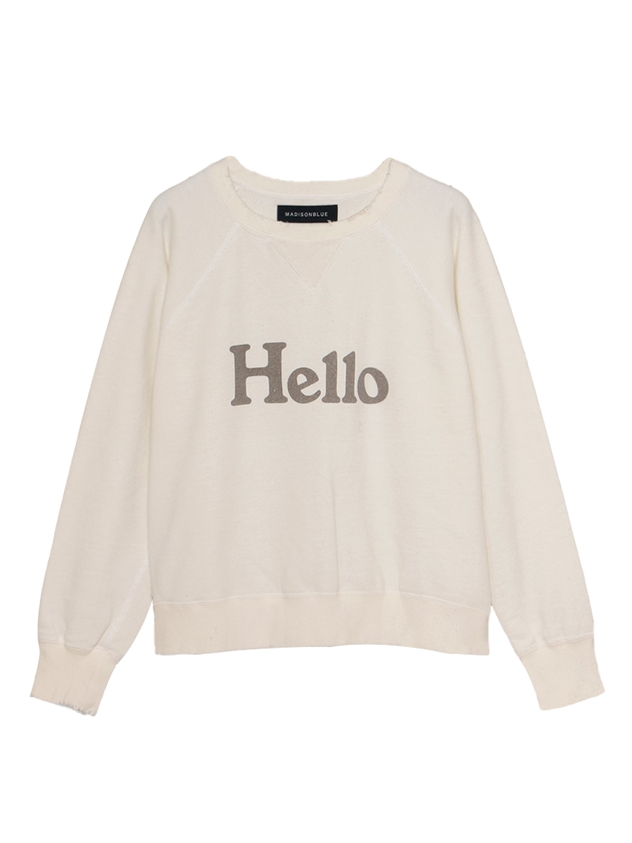 VINTAGE HELLO SWEAT L/S URAKE DYED | CUT&SEWN | MADISONBLUE