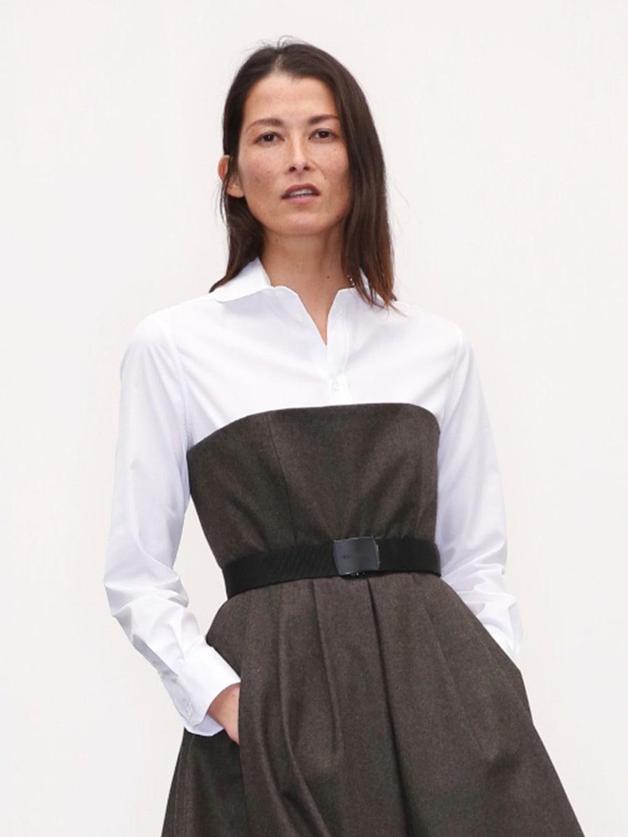 BIG ROUND COLLAR SH | SHIRT/BLOUSE | MADISONBLUE