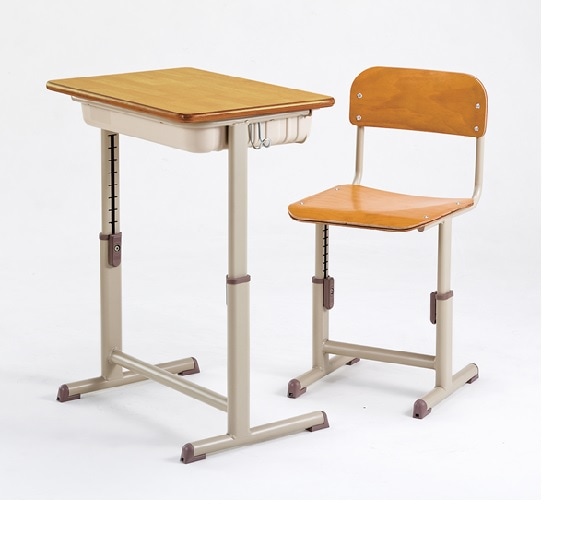 天板450×650mm 可動式・学校机＆椅子セット [J00864T]