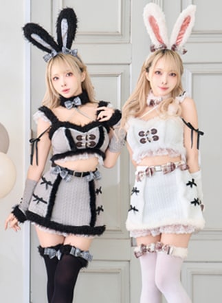 即日発送】メルトニットバニー《クリスマスコスプレ8点セット