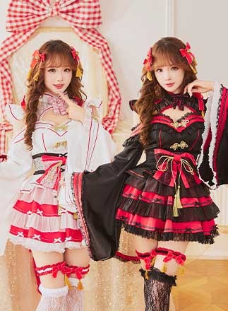 即日発送】フェアリースリーブ巫女ドレス《オリジナルコスプレ9点