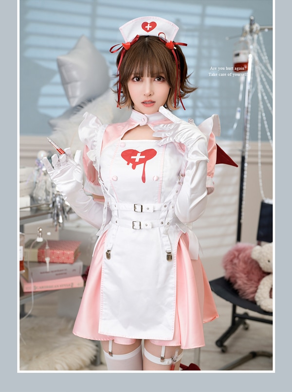 即日発送】デビルハーネスナース《ハロウィンコスプレ9点セット