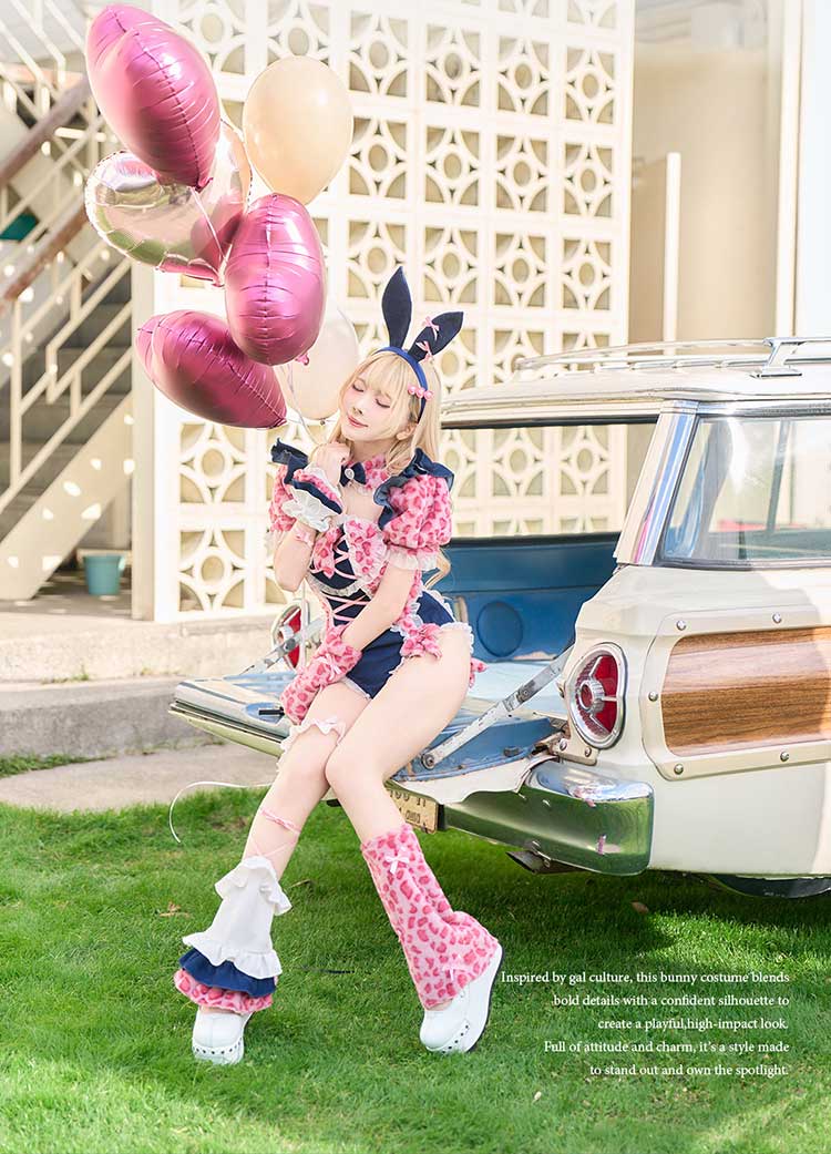 即日発送】レオパードギャルバニー《オリジナルコスプレ7-11点セット