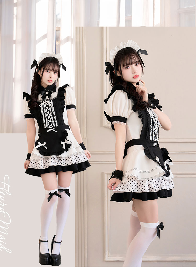 即日発送】【藤咲凪着用】ノワールベルメイド《オリジナルコスプレ6点