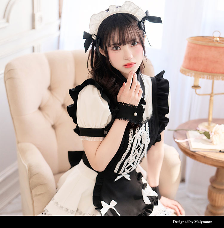 即日発送】【藤咲凪着用】ノワールベルメイド《オリジナルコスプレ6点