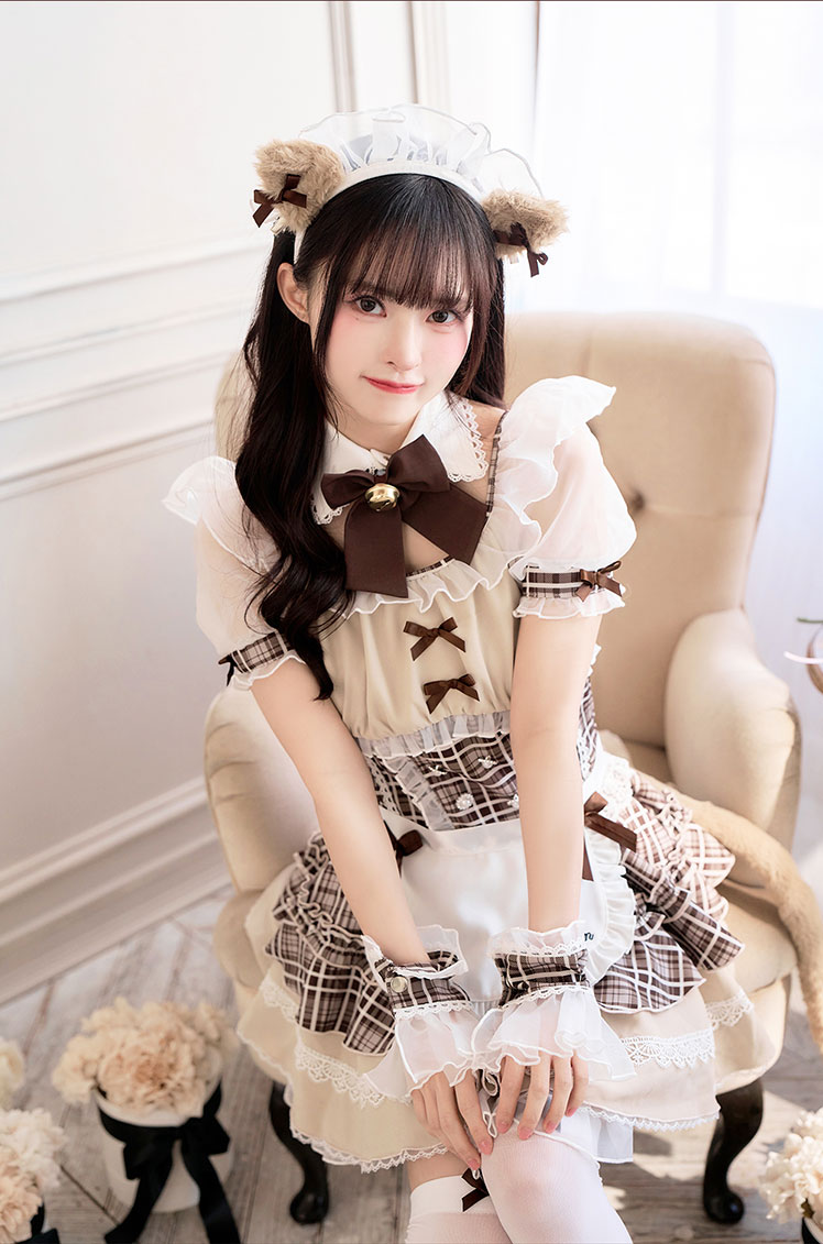 即日発送】【藤咲凪着用】ロイヤルチェックキティメイド《オリジナル