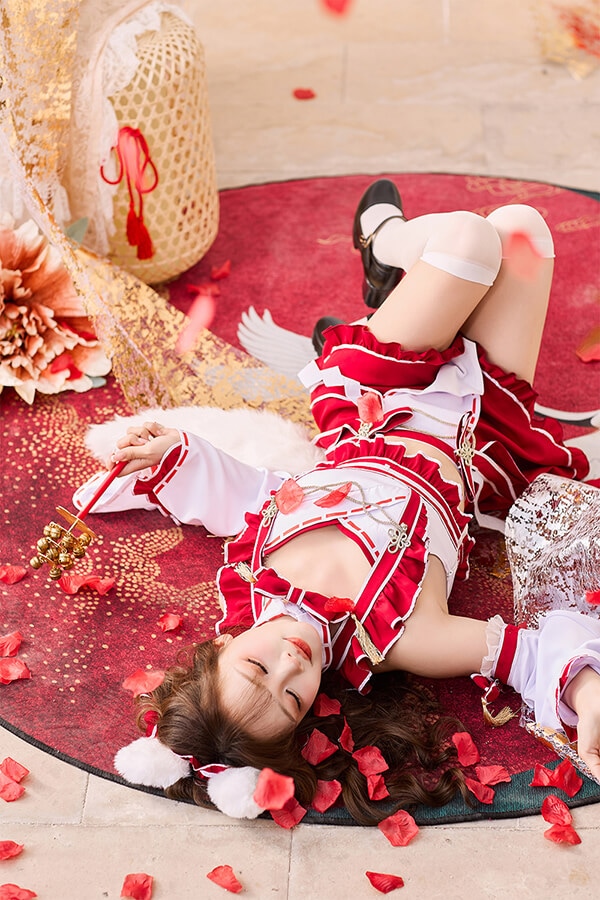 即日発送】キャンディホイップ巫女メイドキャット《オリジナルコスプレ