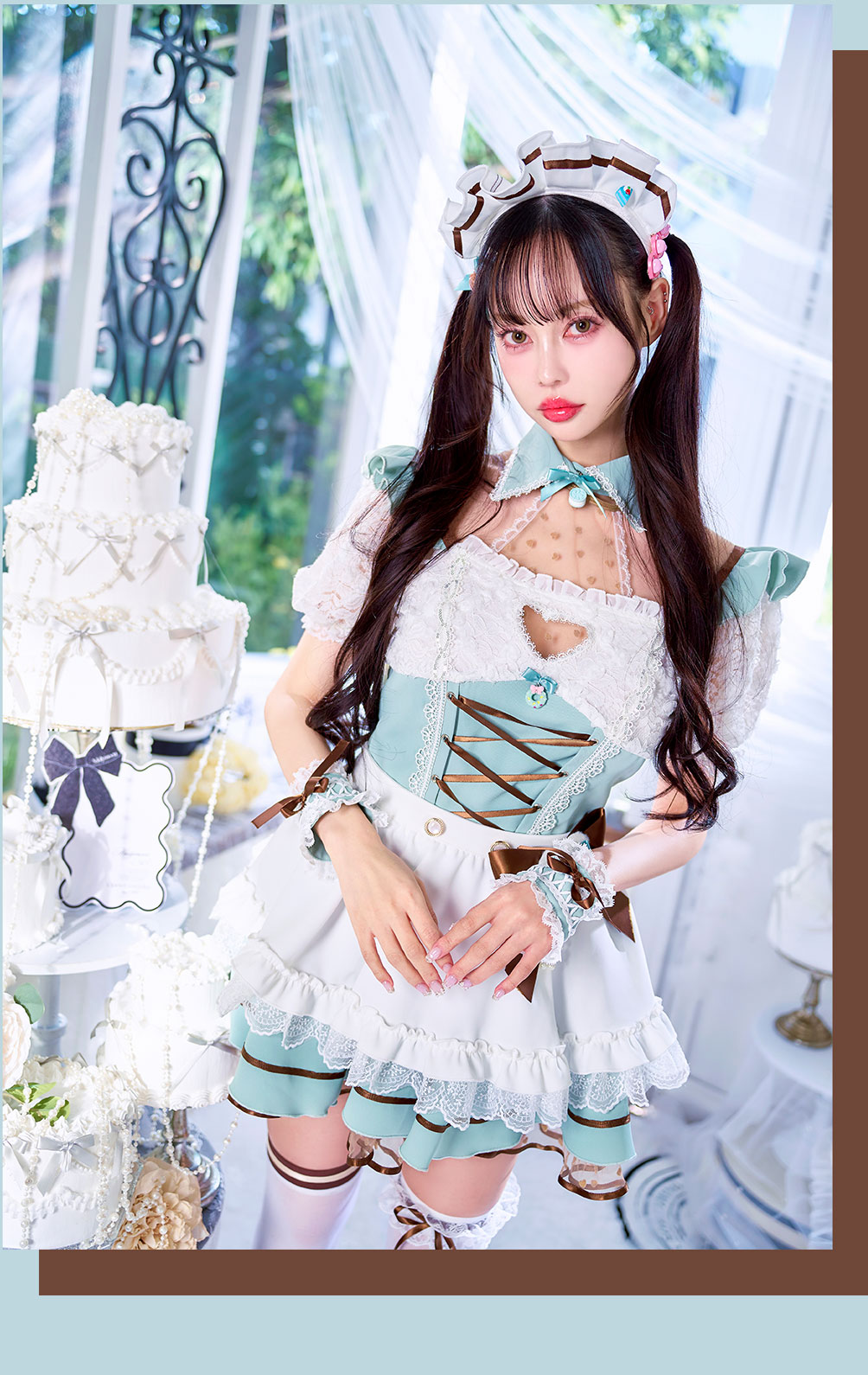 即日発送】【中村里砂着用】チョコミントフロートメイド《ホワイトデー